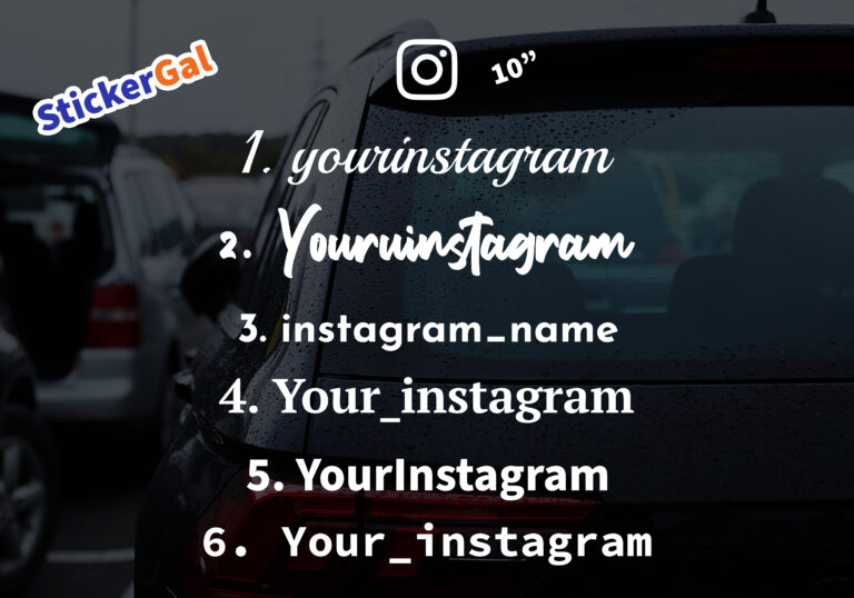 Instagram car Decal