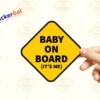 baby on board its me sticker