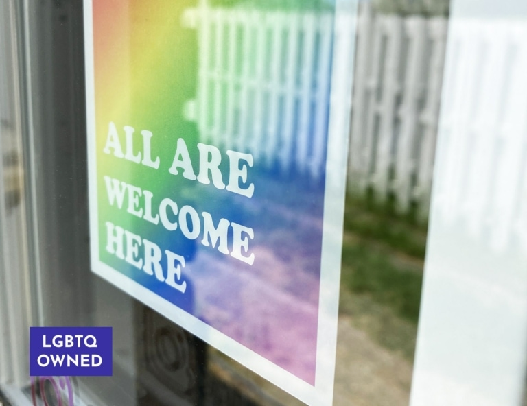 All Are Welcome Here – Inside Window Cling
